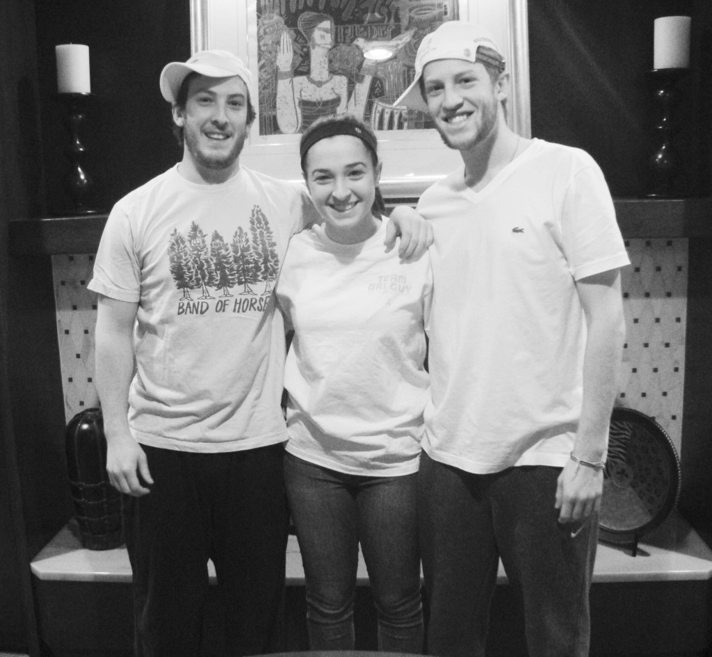 Alumnus Jordan Silver (‘09) (left) poses with freshman Tori Silver, and alumnus Chad Silver (‘11) after participating in the No Shave November Fundrasier in honor of Brian Levitas. According to (crowdrise.com) as of Dec. 10, 2013, $61,042 has been raised towards the Levitas cause. This is 22 percent more than the fundraiser’s initial goal. Photo by Taylor Shuman.