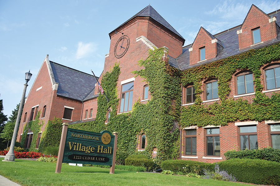 Northbrook Village Hall is one of the 31 election poll locations in Northfield Township. Other locations include Glenbrook North High School, the Northbrook Sports Center and Holy Trinity Lutheran Church. Photo by Natalie Sandlow