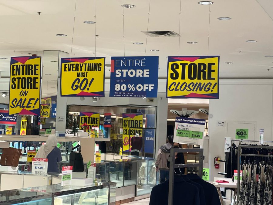 Shopper’s Find at Northbrook Court holds a sale before the store’s closure. Renovations of the mall have been paused due to COVID-19, but a new plan was requested to be presented to the village in December.