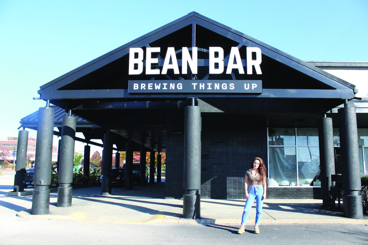 Northbrook business owner Serah Cicek stands in front of Bean Bar, a new coffee restaurant she plans to open in January. Bean Bar is located on Cherry Lane in downtown Northbrook. 