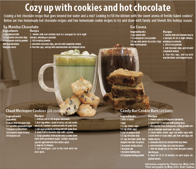Cozy up with cookies and hot chocolate