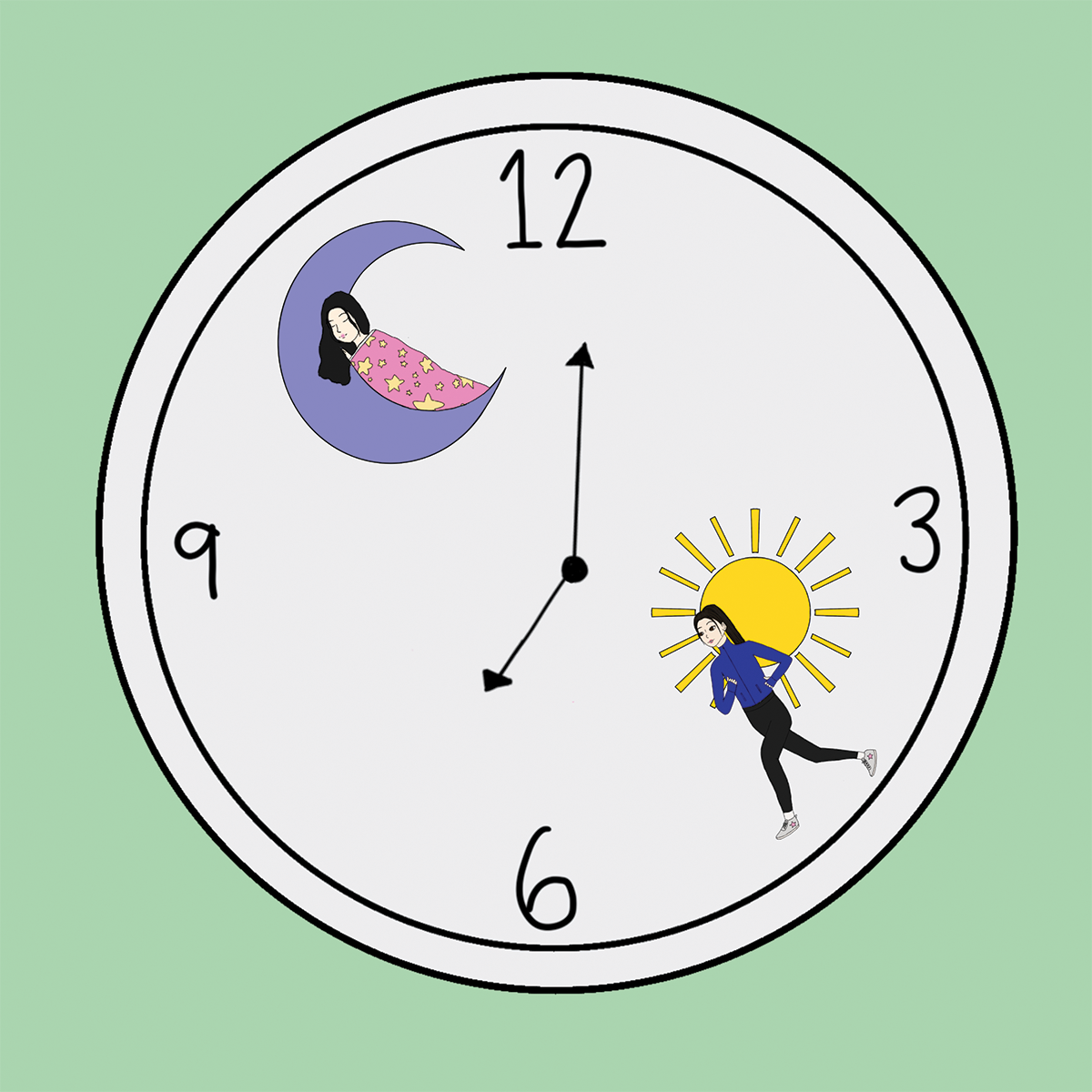 Teens often do not get enough sleep and tend to stay up later than other age groups. Receiving adequate rest is important for students’ well-being and allows them to feel more alert during the day.