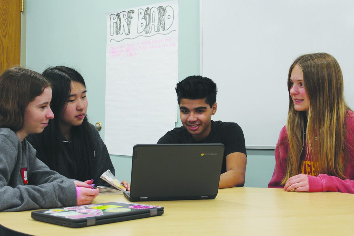 Senior Nikhil Mitra has spent time throughout the year mentoring younger Torch students. Leadership can be demonstrated by anyone, regardless of title or position. 