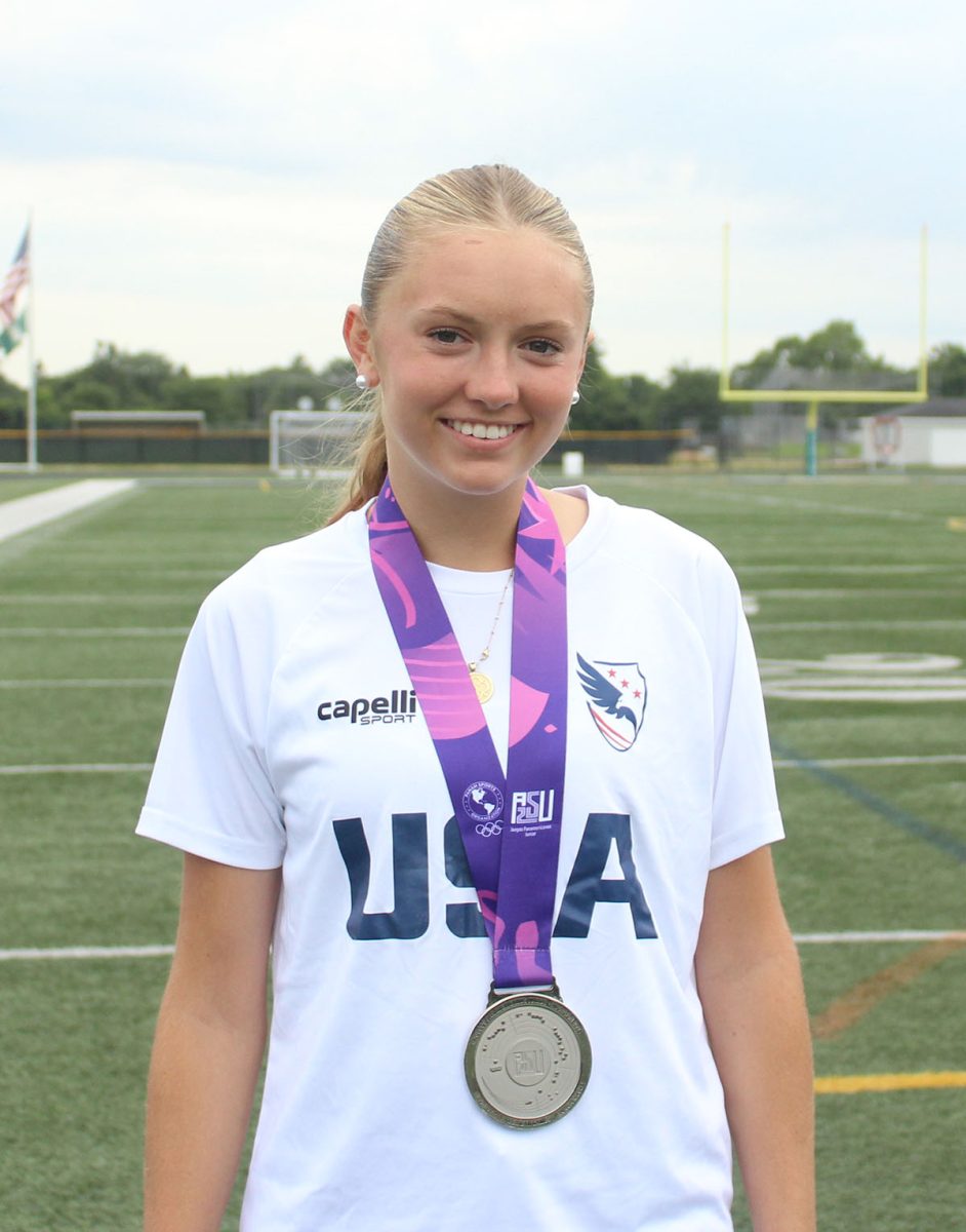 After spending three weeks in Paraguay playing with the United States national team, Beach returns to play with the Glenbrook North team.