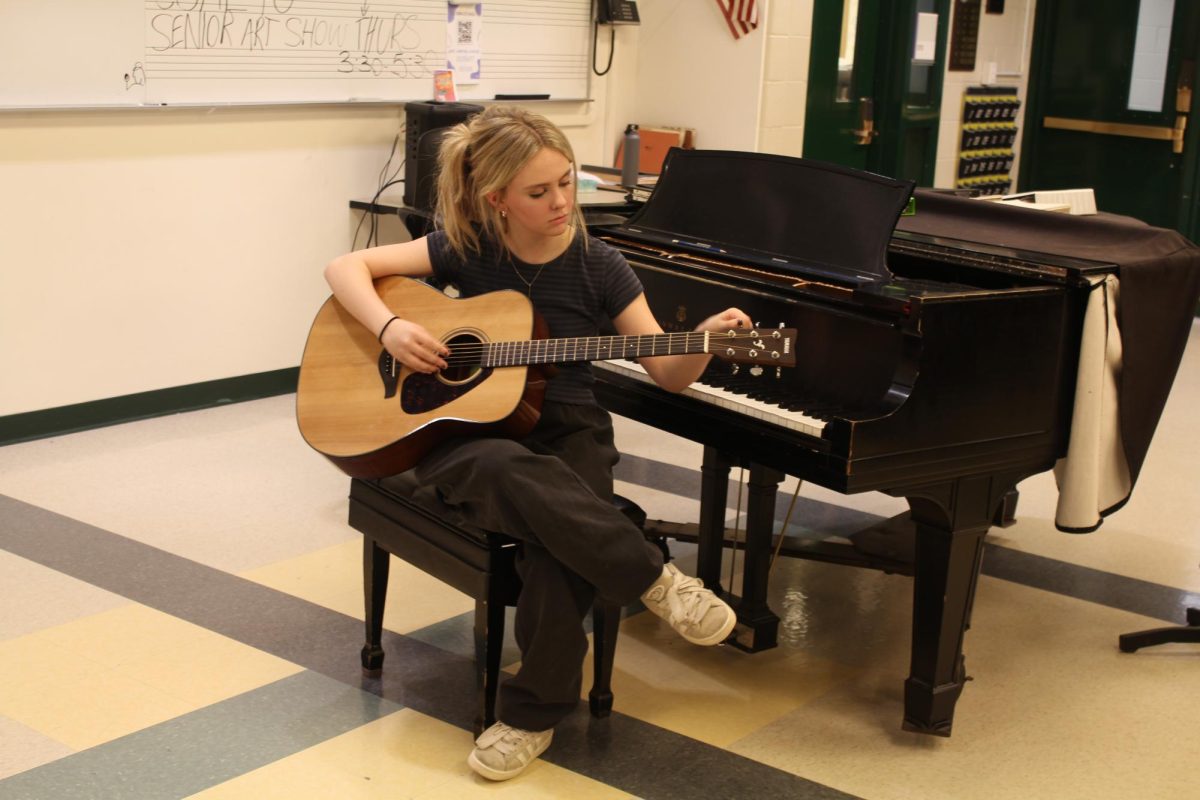 In the 2026 Variety Show “Chromatic”, senior Hayley Papritz sang an original song while playing piano. Papritz has been writing songs since her freshman year, and her latest single “American Lover” was released this past February.